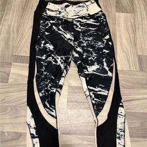 Avia Black and White Patterned Leggings